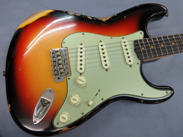 ギター Vintage Relic 3ToneSunburst Stratocaster Fender Custom Shop 1962 Stratocaster Relic 3 Color Sunburst 2025
